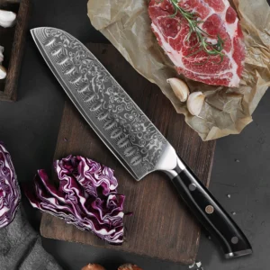 7 Inch 67 layers Damascus steel Kitchen santoku Knife